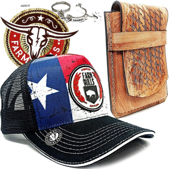 Bone Country Farm Bulls Original Americano + Bainha Celular 0