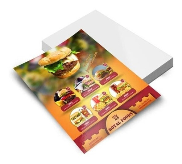 5000 Panfletos Folder Folhetos 10x14 90g Impressão Frente 0