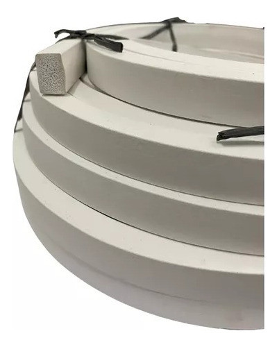 Perfil De Silicone Esponjoso Branco 14 X 19mm 1 Metro 1