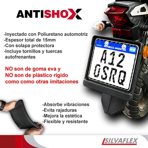 Protector Patente Moto Soporte Anti Vibracion Rotura Y Daño 1