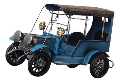 Modelo De Carro Clássico Ornamento Foto Adereços Azul 0