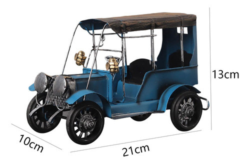 Modelo De Carro Clássico Ornamento Foto Adereços Azul 1