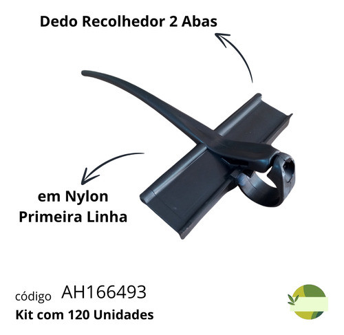 Dedo Recolhedor Molinete 2 Abas Ah166493 Colheitadeira 120un 1