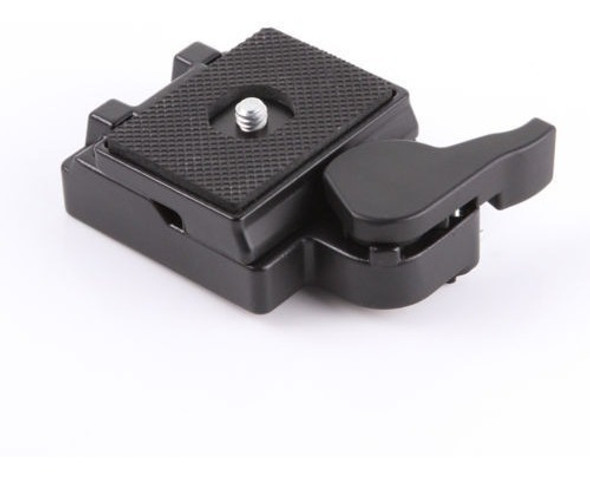 Placa De Liberación Rápida Adaptador Pinza Metal Para Trípod 1