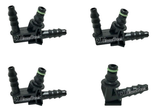 Kit 4 Conectores Retorno Inyectores Master Motores 2.3 Y 2.5 0