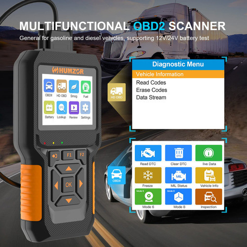 Humzor Herramienta De Diagnostico De Escaner Obd2, Lector De 1