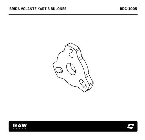 Brida Volante Kart 3 Bulones Raw Parts 1