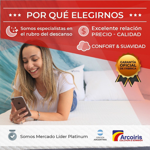 Combo 2 Almohadas Dulces Sueños 90x50 Calidad A Arcoiris Aep 1