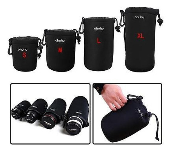 4 Piezas Tamaño Xl L M S Matin Neopreno Suave Cámara Lente B 1 4 Piezas Tamaño Xl L M S Matin Neopreno Suave Cámara Lente B 1