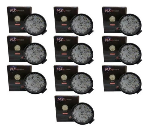 Kit X10 Faros 14 Leds Auxiliar Universal Camioneta 4x4 Auto 1