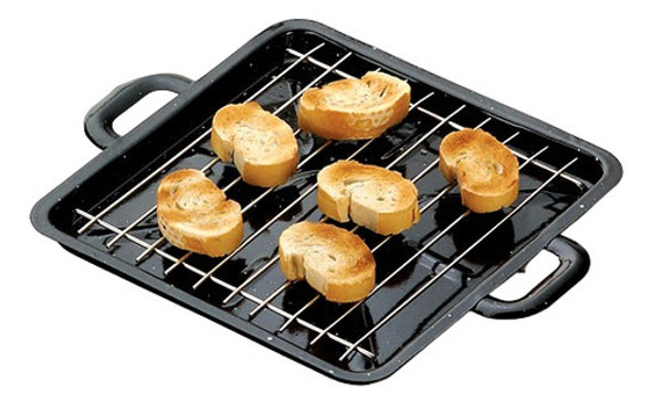 Tostador Multiple Enlozado Con Asas Jovifel 24 X 24 Cm 0