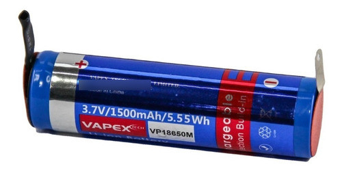 Pila Bateria Recargable 18650 3.7v 1500mah Terminal Indus Vp 0