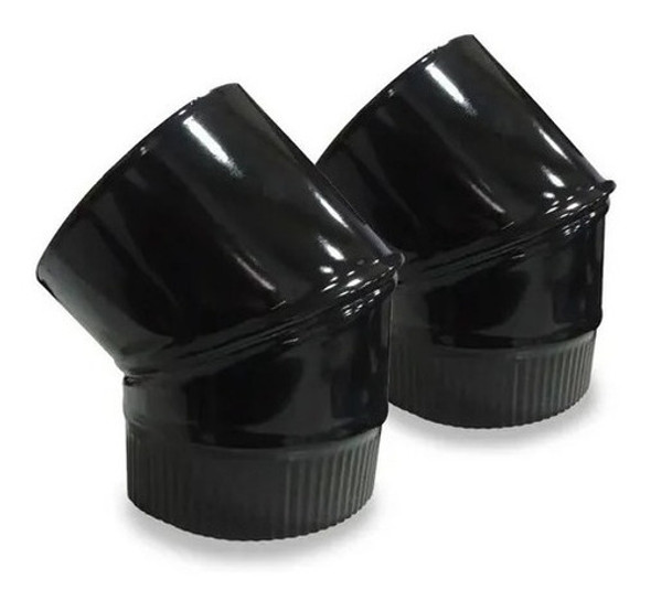 Par De Codos Instalación Calefactor Tromen 8 Enlozado 0