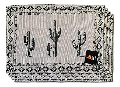 Manteles Individuales De Cactus (juego De 4) (13  X 19 ) Man 0