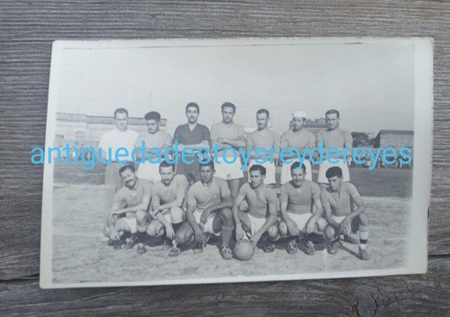 C-antigua Fotografia Foto Futbolista Futbol Argentino Equipo 0