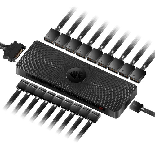 Asiahorse Ve-hub 2 En 1 Argb/pwm Hub Utiliza Fuente De Alime 0