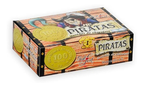 Pack X 3 Monedas De Chocolate Piratas Felfort Caja 60 Un 1