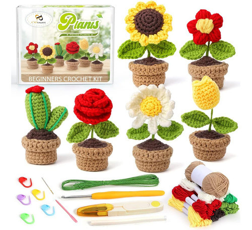 Kit De Crochet Completo Para Principiantes Con Tutoriales 0