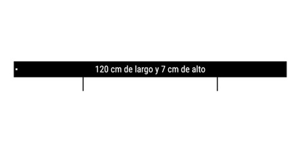 Fleje De Chapa 120x7 Cm En 3,2 Mm Espesor Pintado De Negro 1