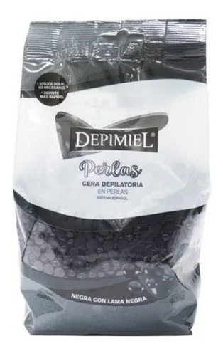 Cera Depimiel En Perlas Negra Con Lama 400g 0