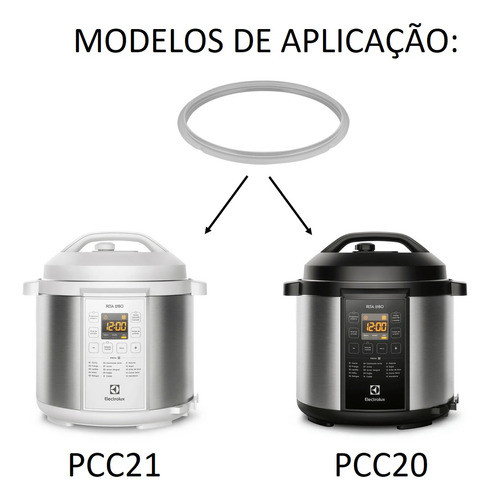 Vedação Da Tampa Panela De Pressão Electrolux Pcc21 Original 1