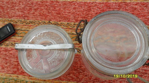 Lote De 4 Frascos Cocina, 3 Cristalux Similares Otro Frances 1