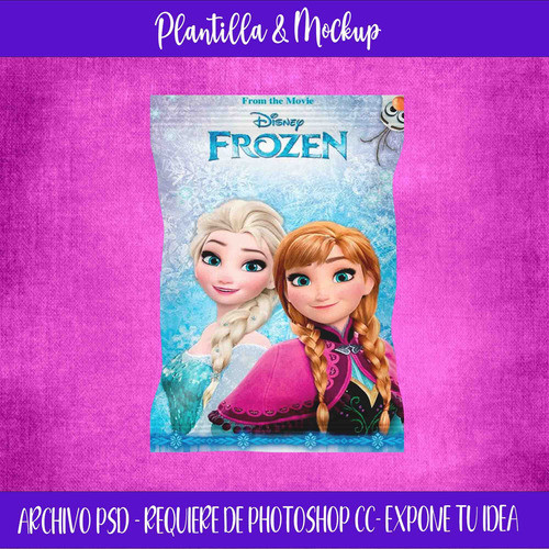 Mockup Chip Bag X2 Editable Formato Psd 0