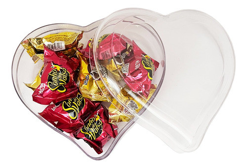 Kit Presente Dia Dos Namorados Caixa Coração + 10 Bombons 1