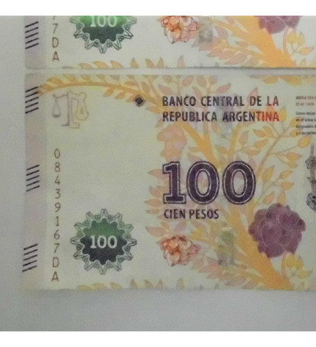 Billete Evita Serie Da, Escaso... 0