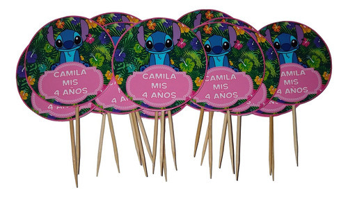 Combo Cotillón Personalizado Stitch Para 25 Chicos 1