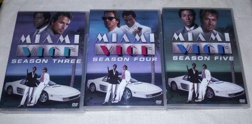 Dvds Miami Vice - Dublagem Clássica ( Temporadas 3-4-5 ) 0