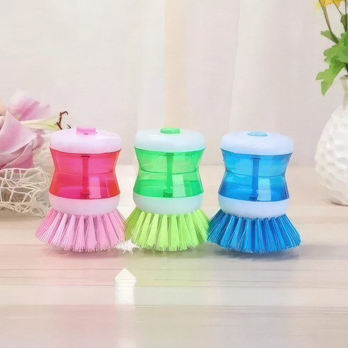 Kit Cepillo Dispenser Lavaplatos + 4 Esponjas Estropajo 1