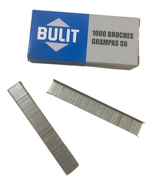 Broches Grampas 6mm Bulit S6 (4 Cajitas X 1.000 Unidades) 1