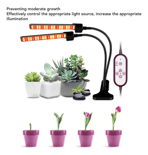 Lámpara De Cultivo Soporte, Lámpara De Doble Cabezal ... 1