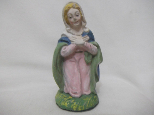B. Antigo - N. Senhora Papel Machê Figura De Presépio Antigo 0