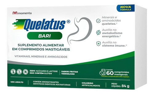 Quelatus Bari Com 60 Comprimidos 0