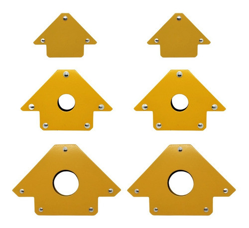 Escuadras De Soldar Magnéticas X 6u (2x11kg+2x22,6kg+2x34kg) 0
