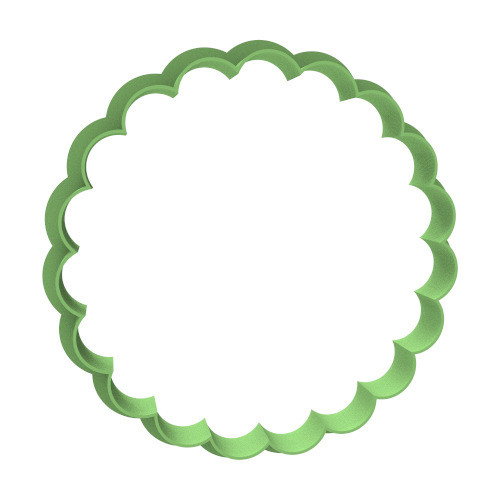 Círculo Con Ondas 8cm Cortante Para Galletas 0