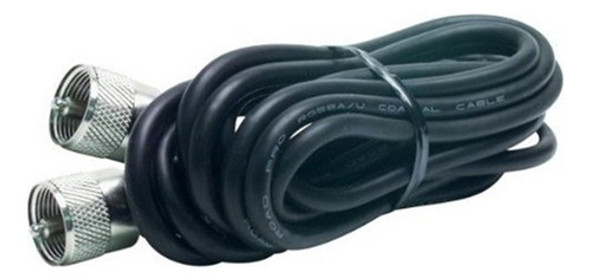 Rg58au Cable Coaxial Wmolded Pl259 Conectores De 18 Pies 0