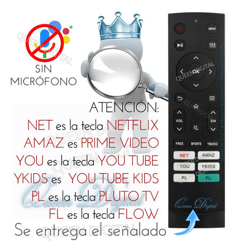 Control Remoto Para Noblex Black Series Hisense Dk50x9500 1