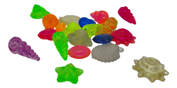 Adorno Ostras Acrilicas Para Peceras Acuarios Surtidas 0