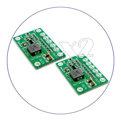 Set X 2 Módulos Step Down Buck Converter Ajustable Por Pasos 1
