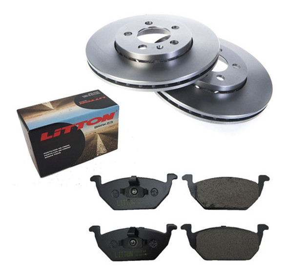Kit Discos Y Pastillas Vw Fox Suran 1.6 Delantero 0