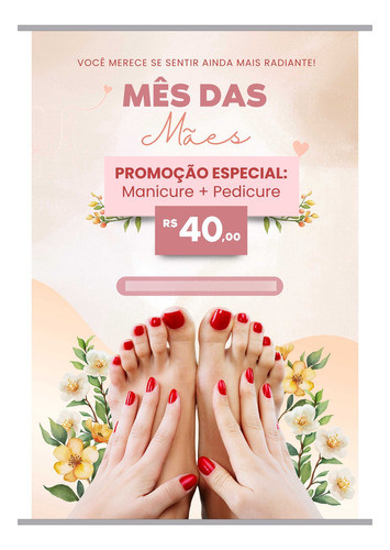 Banner Estética Facial E Corporal 90x60cm Editável 1