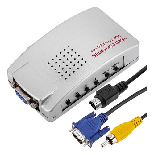 Consola Conversor Vga A Rca O S-video Audio Cable Incluido. 0