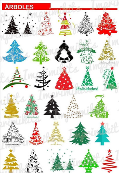 Pack Vectores Navidad Fiestas Vinilos Vector Navideños 1