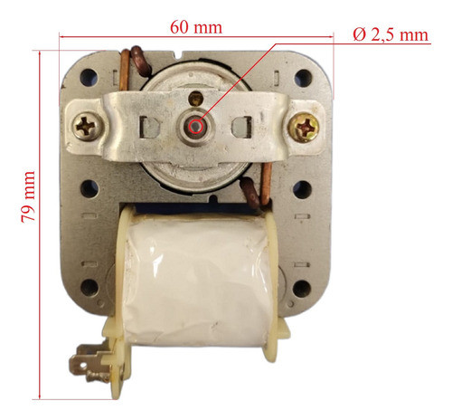 Motor Ventilador Microondas Eje Media Ca A Corto (eje Largo 1