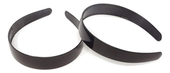 Honbay 10pcs 25mm 1 Pulgada Aro De Pelo De Plastico Negro L 0