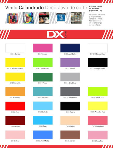 Vinilo Dx Económico Autoadhesivo  61cm X 50mts (polgraf) 1