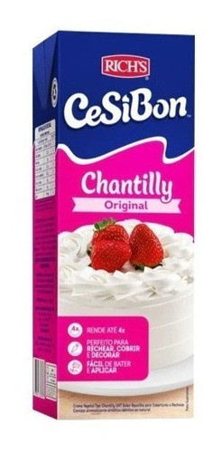 Chantilly Cesibon Original 1l Com 3 Unidades 1